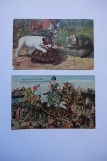 Tuck`s Post Card von 1908. Etwa aus dieser Zeit stammt auch die Karte vom Karneval in Nizza, gezeigt wird die "Königin des Schönheits-Wettbewerbs".