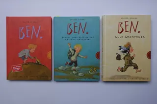 Der Erfolg der ersten zwei Bücher "BEN." führte noch zu einem Sammelband (Alle Abenteuer), liebevoll illustriert von Annette Swoboda (sie studierte Kunst in Frankreich und Grafik-Design in Mannheim) und natürlich spielt die Schildkröte "Herr Sowa" immer eine wichtige Rolle.
